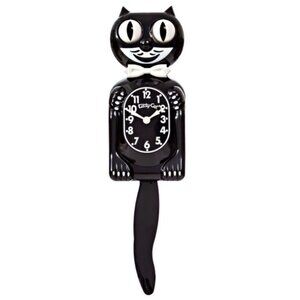 Classic Black Kitty-Cat Kit-Cat clock Kat Klock